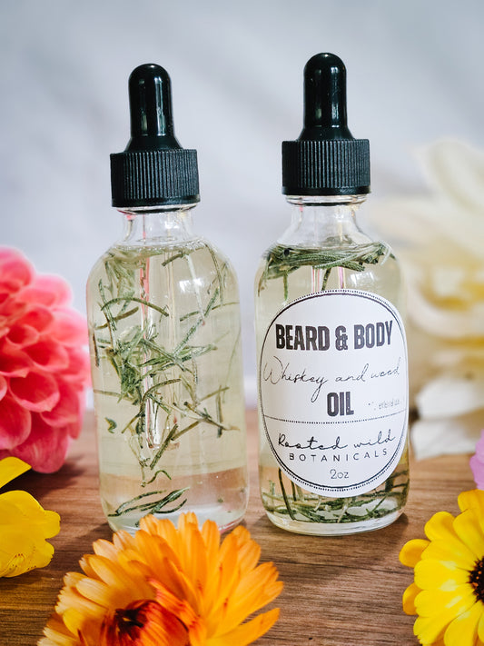 Whiskey and Wood Beard & Body oil - 2 oz