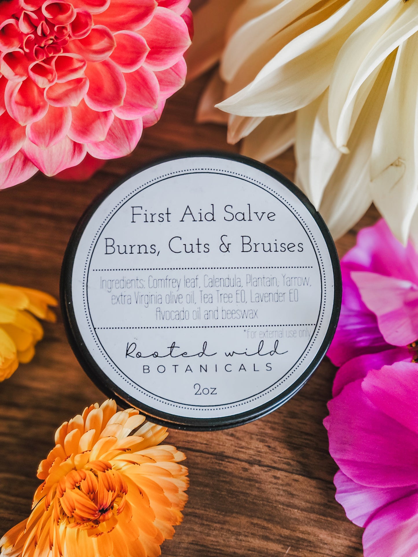 First Aid Salve - for Burns, Cuts and Bruises